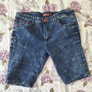 KAALU Dark denim shorts